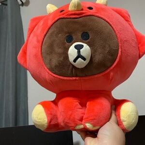 Line Friends 14 inch Jungle Brown Bear Plush